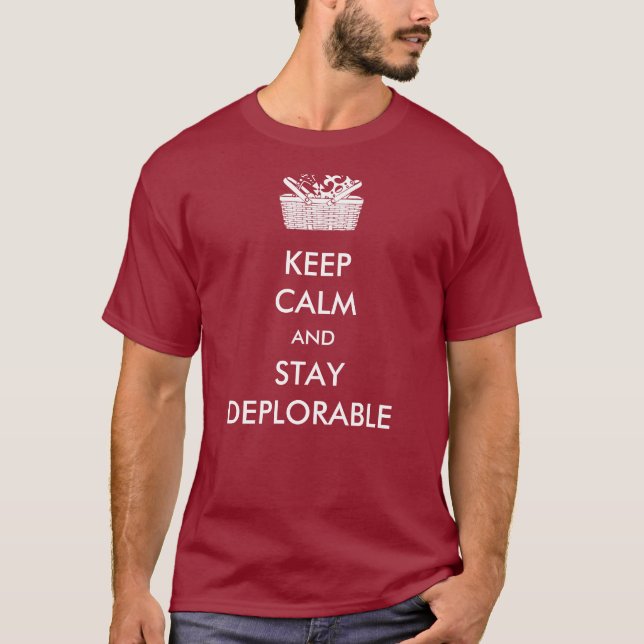 Behålla lugnaa Deplorables T-shirt (Framsida)