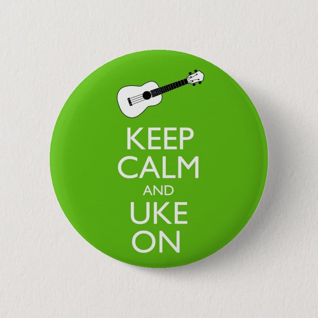 Behålla lugnaa Uke på (shamrocken) Knapp (Framsida)