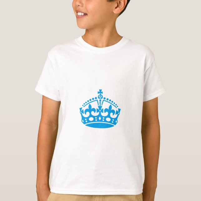 Behålla lugnens blå seger krona t shirt (Framsida)
