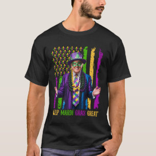 Behålla Mardi Gras Underbar Funny Trump Manar Wome T Shirt