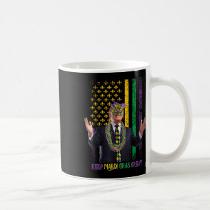 Behålla Mardi Gras Underbar Funny Trump Mardi Gras Kaffemugg
