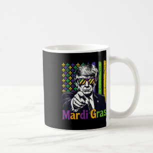 Behålla Mardi Gras Underbar Funny Trump Mardi Gras Kaffemugg