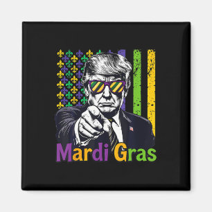 Behålla Mardi Gras Underbar Funny Trump Mardi Gras Magnet