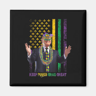 Behålla Mardi Gras Underbar Funny Trump Mardi Gras Magnet