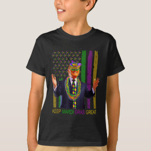 Behålla Mardi Gras Underbar Funny Trump Mardi Gras T Shirt