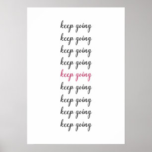 Behålla med inspirerande citat poster