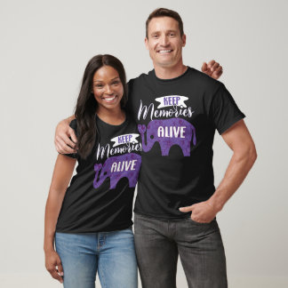 Behålla Memorials Alive Alzheimers Awareness Eleph T Shirt