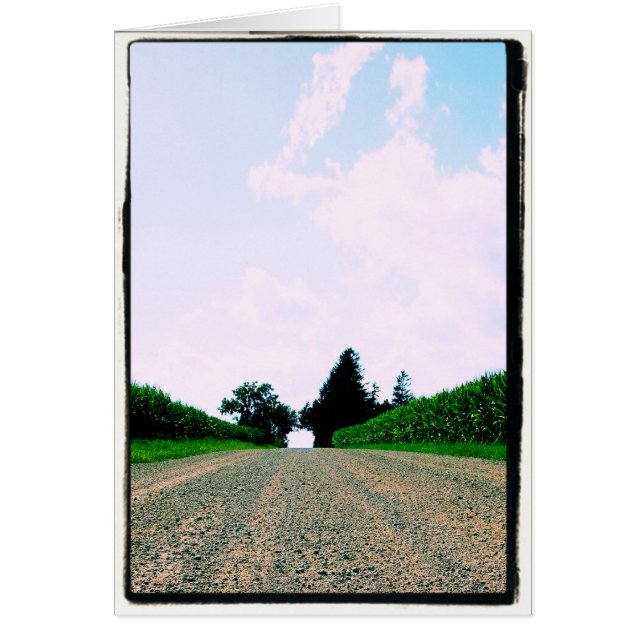 Behålla Mitten på vägen - skriptkort Hälsningskort (Framsidan)