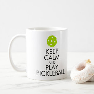 "BEHÅLLA mugg för LUGNA OCH för LEK PICKLEBALL"
