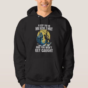 Behålla musknappen och du ska fånga fisken hoodie