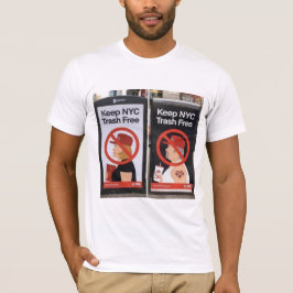 Behålla NYC Sopor gratis T Shirt