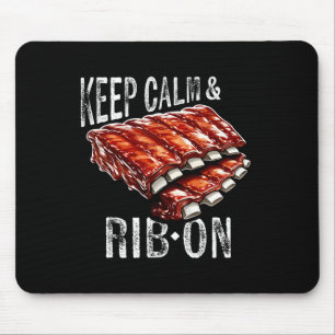 Behålla och revben på BBq Rib Älskare Gr Musmatta