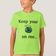 Behålla öga på mig....Kids T-Shirt: Lime
