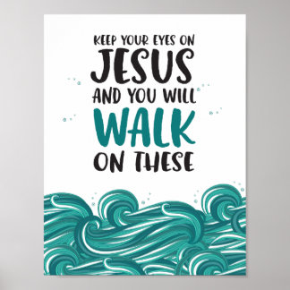 Behålla Ögat på Jesus Poster