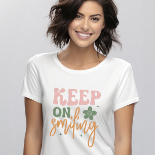Behålla om att mildra inspirationsoffertkvinnor t shirt