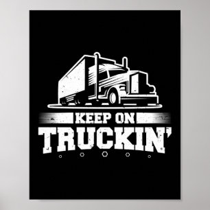 Behålla om drivrutin för Truckin' Funny Trucker La Poster