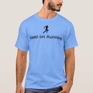 Behålla om hur du kör idrott med svart versionsmär t shirt