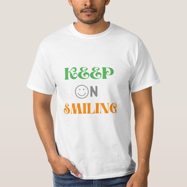 Behålla om leende t shirt (Framsida)