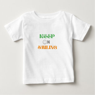 Behålla om leende t shirt