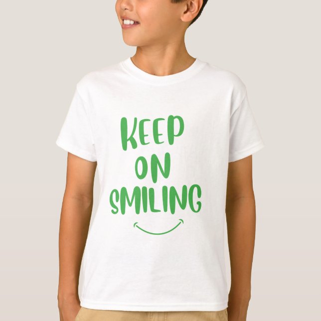 Behålla om leende t shirt (Framsida)