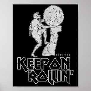 Behålla om rullin grekiska myth of Sisyphus Work P Poster