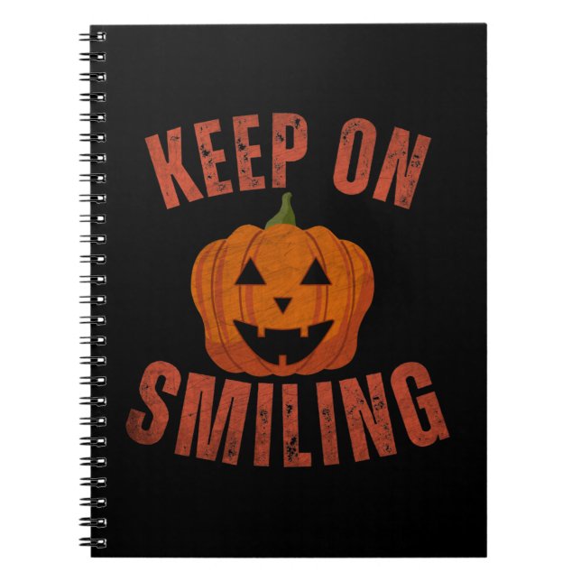 BEHÅLLA OM SMILNING AV HALLOWEEN GIFT ANTECKNINGSBOK (Framsidan)