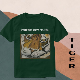 Behålla om Tai Chi Tiger, anpassa text T Shirt