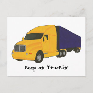 Behålla om Truckin', lastbil på postkort Vykort