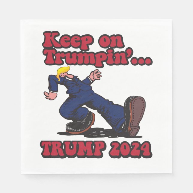 Behålla om trumpin pappersservett (Framsidan)