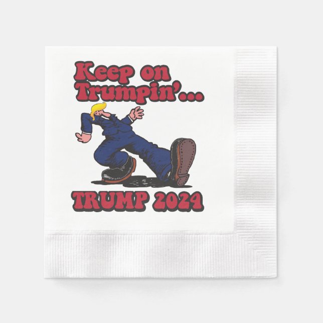 Behålla om trumpin pappersservett (Framsidan)