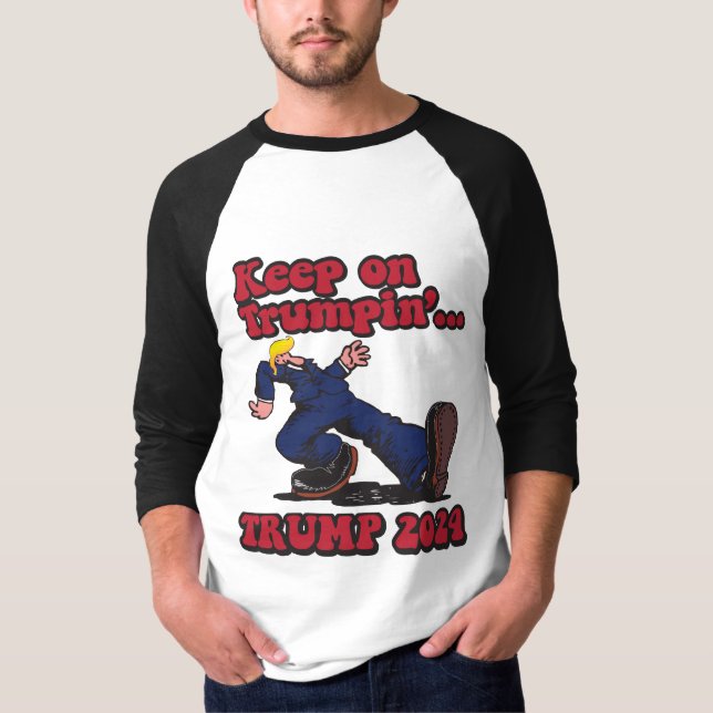 Behålla om trumpin t shirt (Framsida)