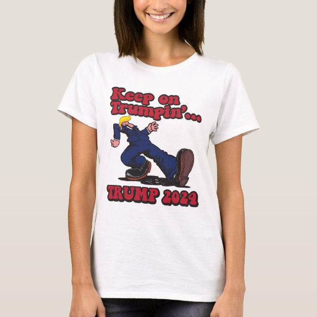 Behålla om trumpin t shirt (Framsida)