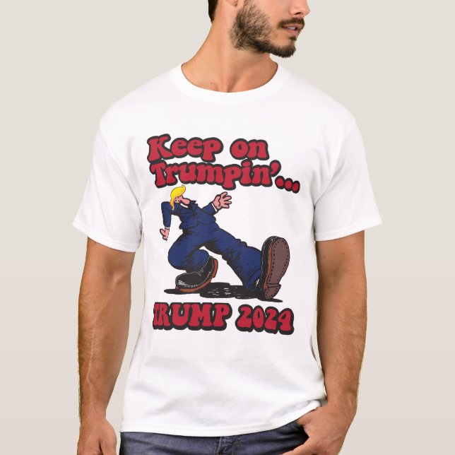 Behålla om trumpin t shirt (Framsida)