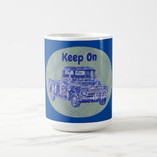 Behålla om Vintage Art Lastbil Mugg Kopp