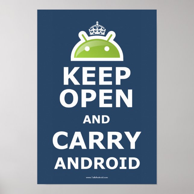 Behålla Open och Carry Android Poster (Framsidan)