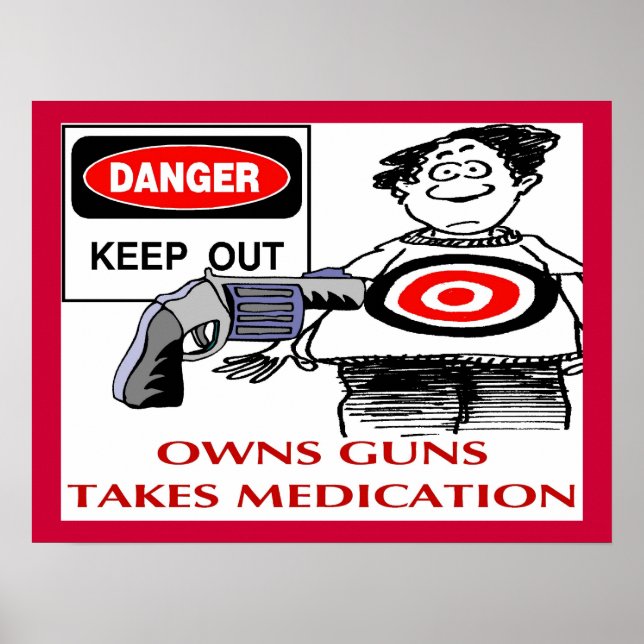 Behålla Out Owns Guns Poster (Framsidan)