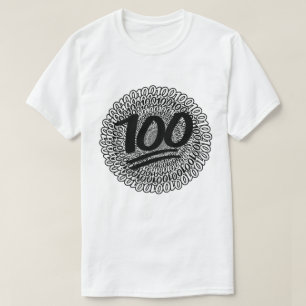 Behålla på 100. t shirt
