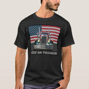 Behålla på den Truckin utslagsplatsskjortan T-shirt