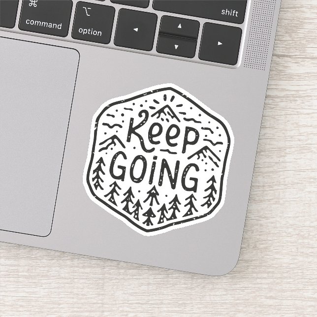 Behålla på gång klistermärken (Detalj)