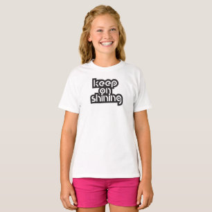 behålla på glänsande inspirera citationstecken t shirt