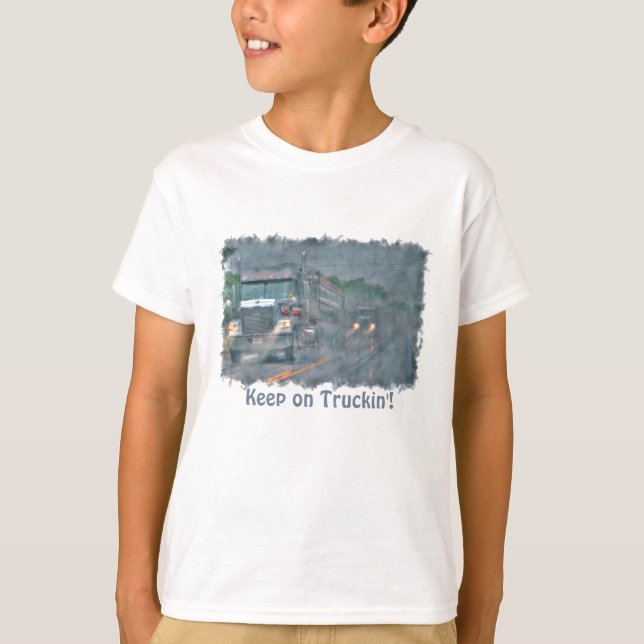 "Behålla på lastbilen för rigg för T Shirt (Framsida)