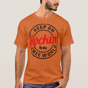 Behålla på raketen i den fria världen t shirt