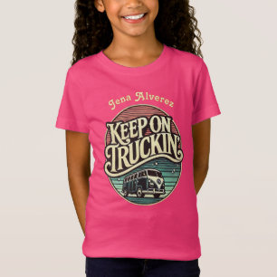Behålla på Truckin Retro 60- Personligen T Shirt