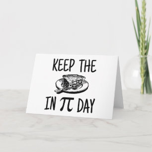 Behålla Paj i Pi Day Helgkort
