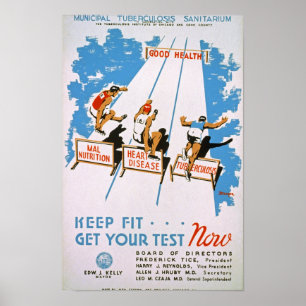 Behålla passande Vintage affisch
