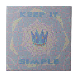 Behålla: Pastel Royal Clarity Mönster Art Kakelplatta
