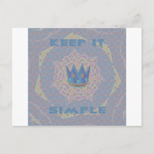 Behålla: Pastel Royal Clarity Mönster Art Vykort