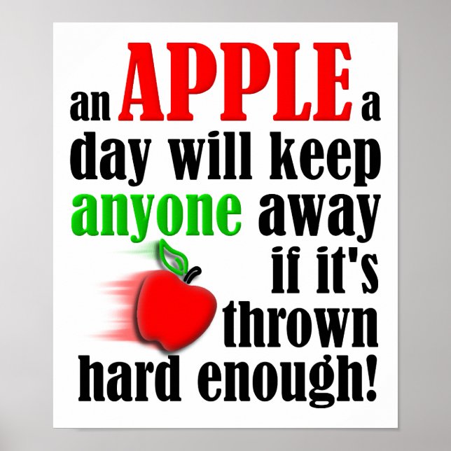 Behålla People Away Funny Poster (Framsidan)