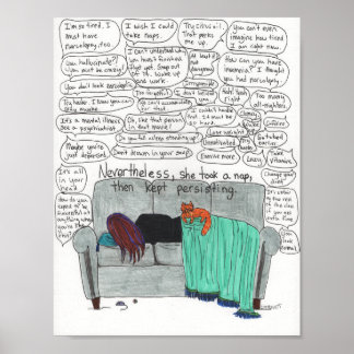 Behålla Persisting (Narkolepsi) Poster