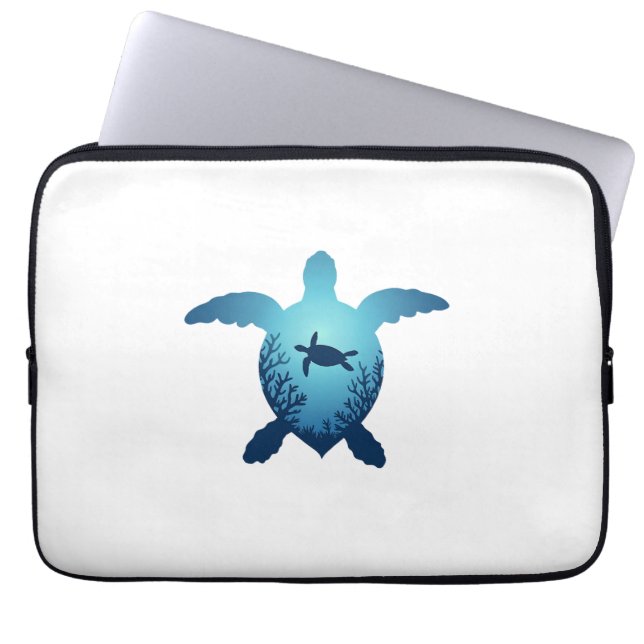 Behålla Plastfri Spara av havsköldpaddor T-S Laptop Fodral (Framsidan)